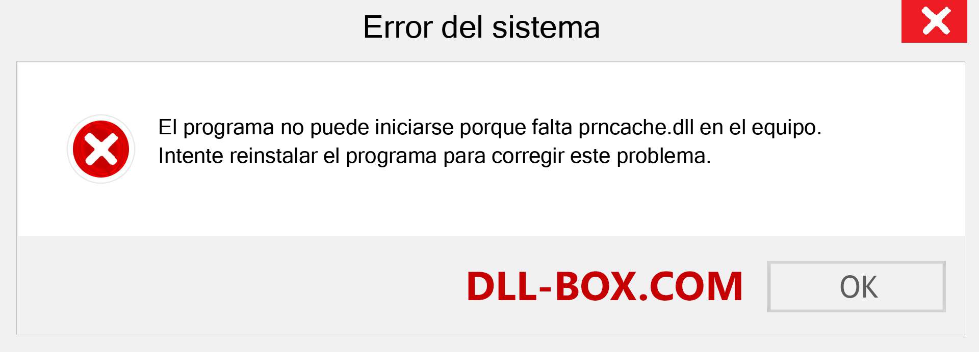 ¿Falta el archivo prncache.dll ?. Descargar para Windows 7, 8, 10 - Corregir prncache dll Missing Error en Windows, fotos, imágenes